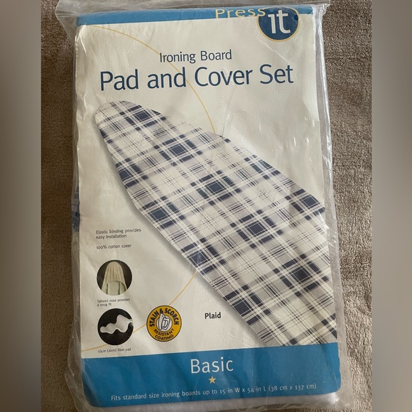Press It Other - Plaid Ironing Board Pad and Cover Set